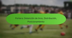 Portero: Detención de tiros, Distribución, Posicionamiento